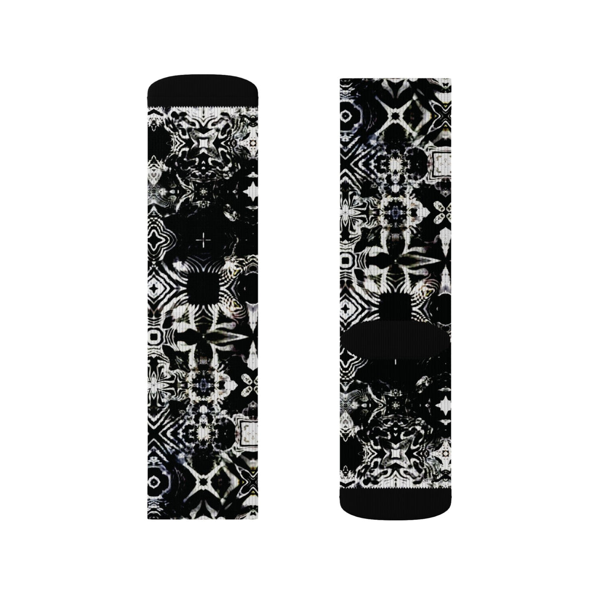 Galaxy Frog Cymatic Kaleidoscape Socks