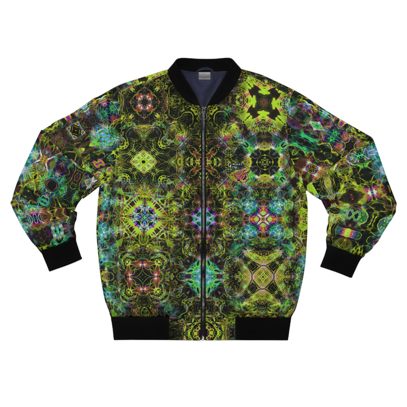 Galaxy Frog Cymadelic Kaleidoscape Jordan Oaks Eldery Community Bomber Jacket (AOP)