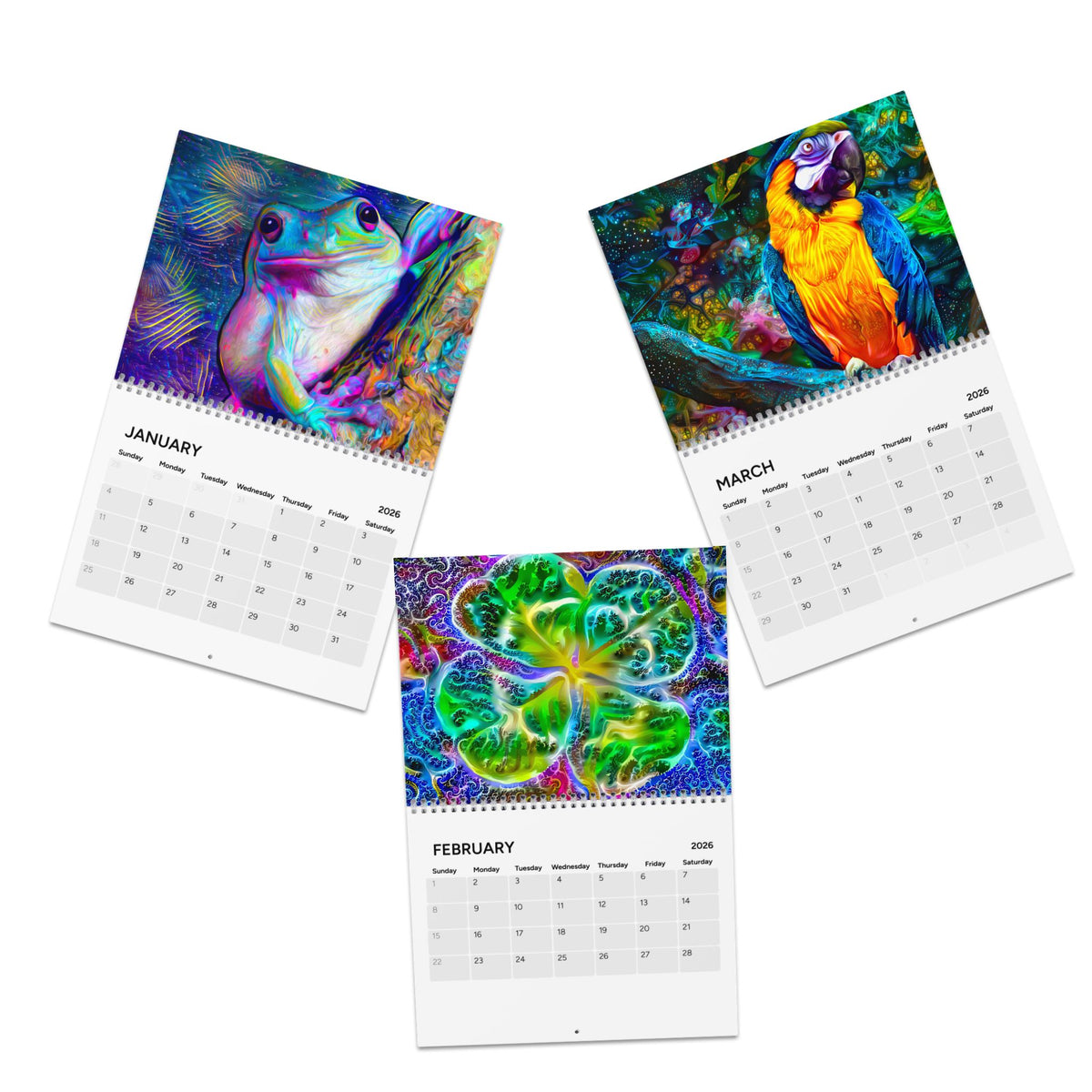 Galaxy Frog Calendar (2026)