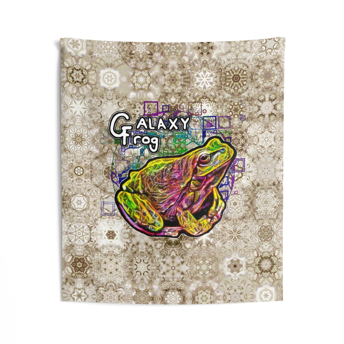 Galaxy Frog Cymatics Indoor Wall Tapestries