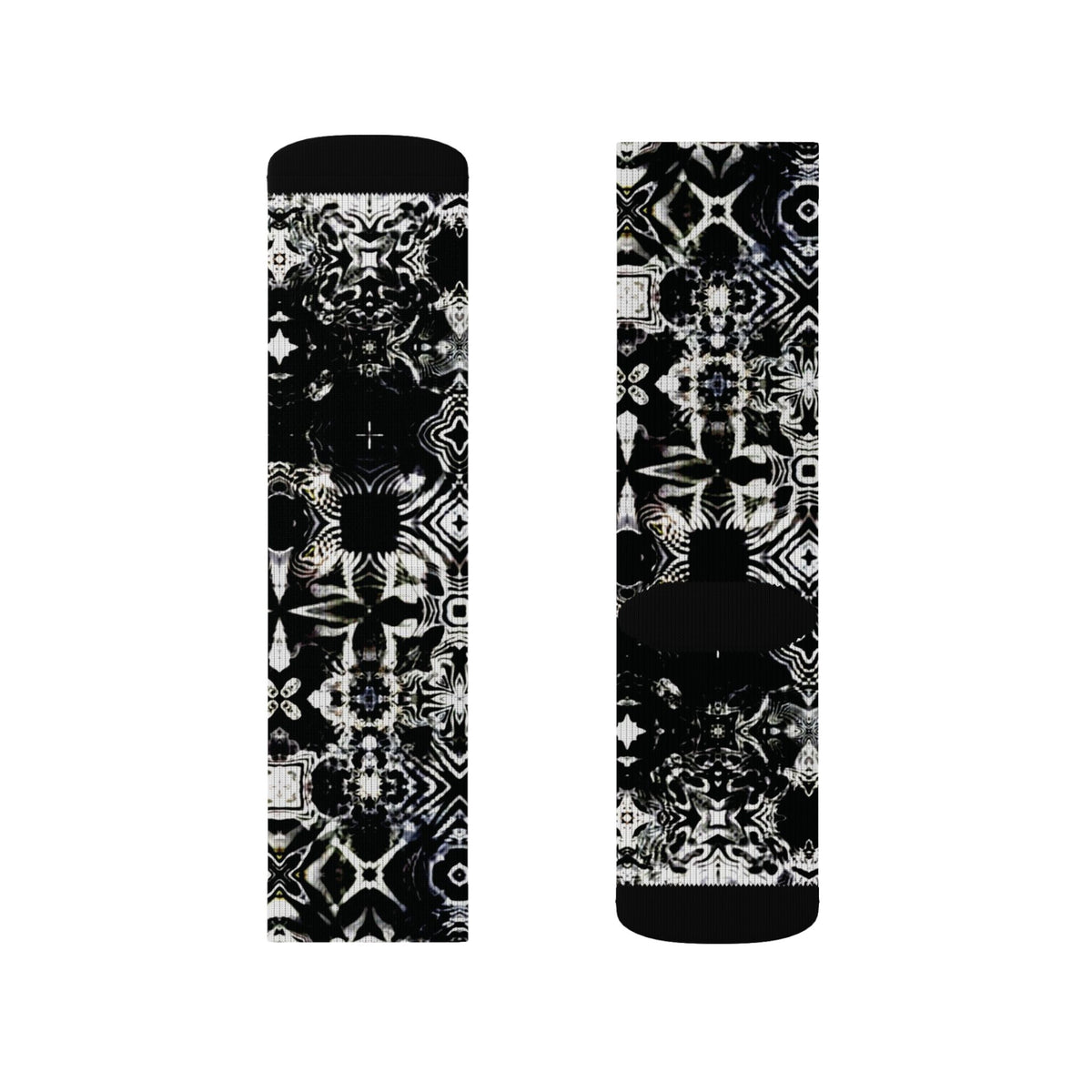 Galaxy Frog Cymatic Kaleidoscape Socks