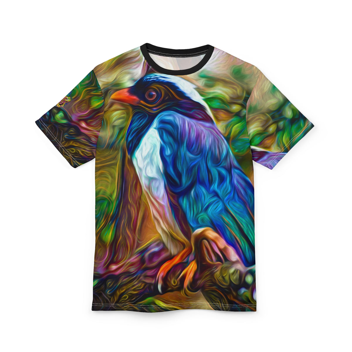 Galaxy Frog Peaceful Blue Jay Cut & Sew Tee (AOP)