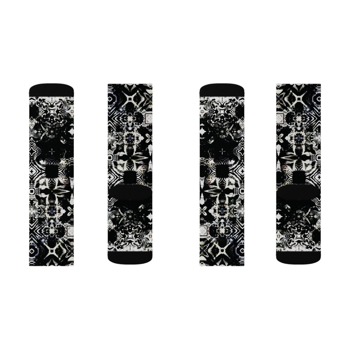 Galaxy Frog Cymatic Kaleidoscape Socks