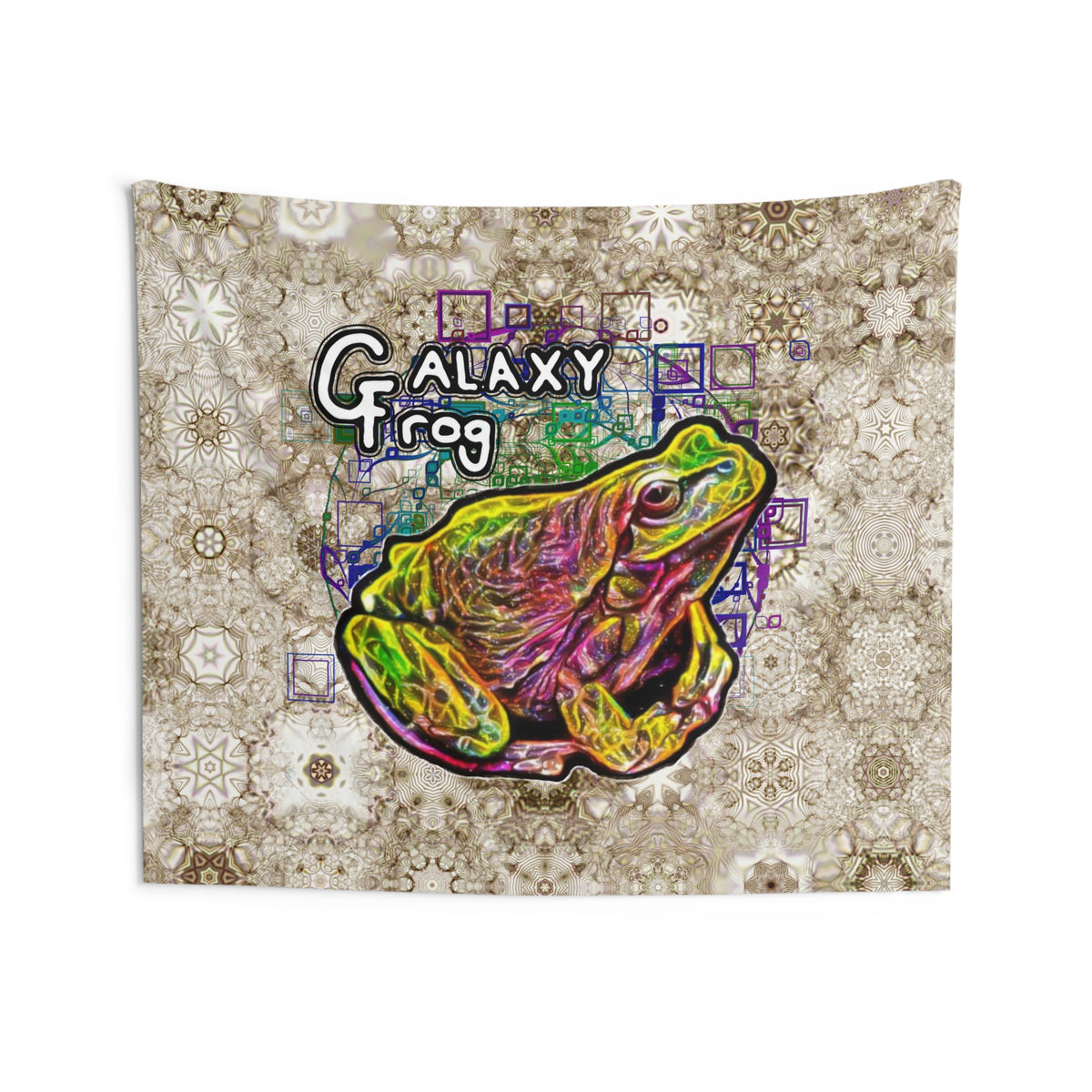 Galaxy Frog Cymatics Indoor Wall Tapestries
