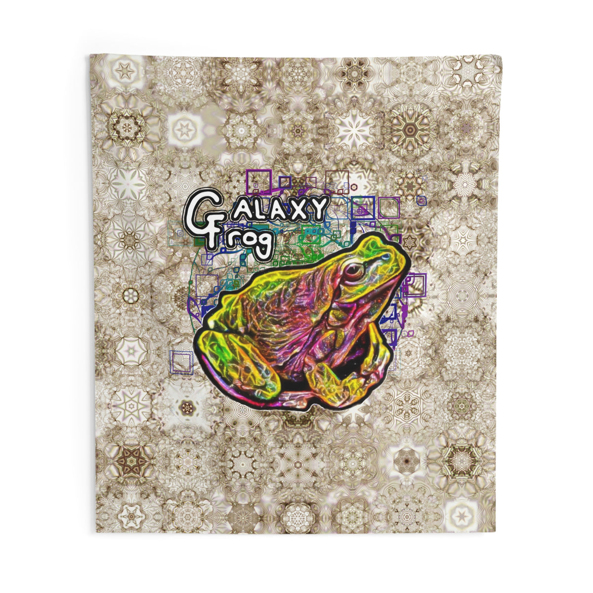 Galaxy Frog Cymatics Indoor Wall Tapestries