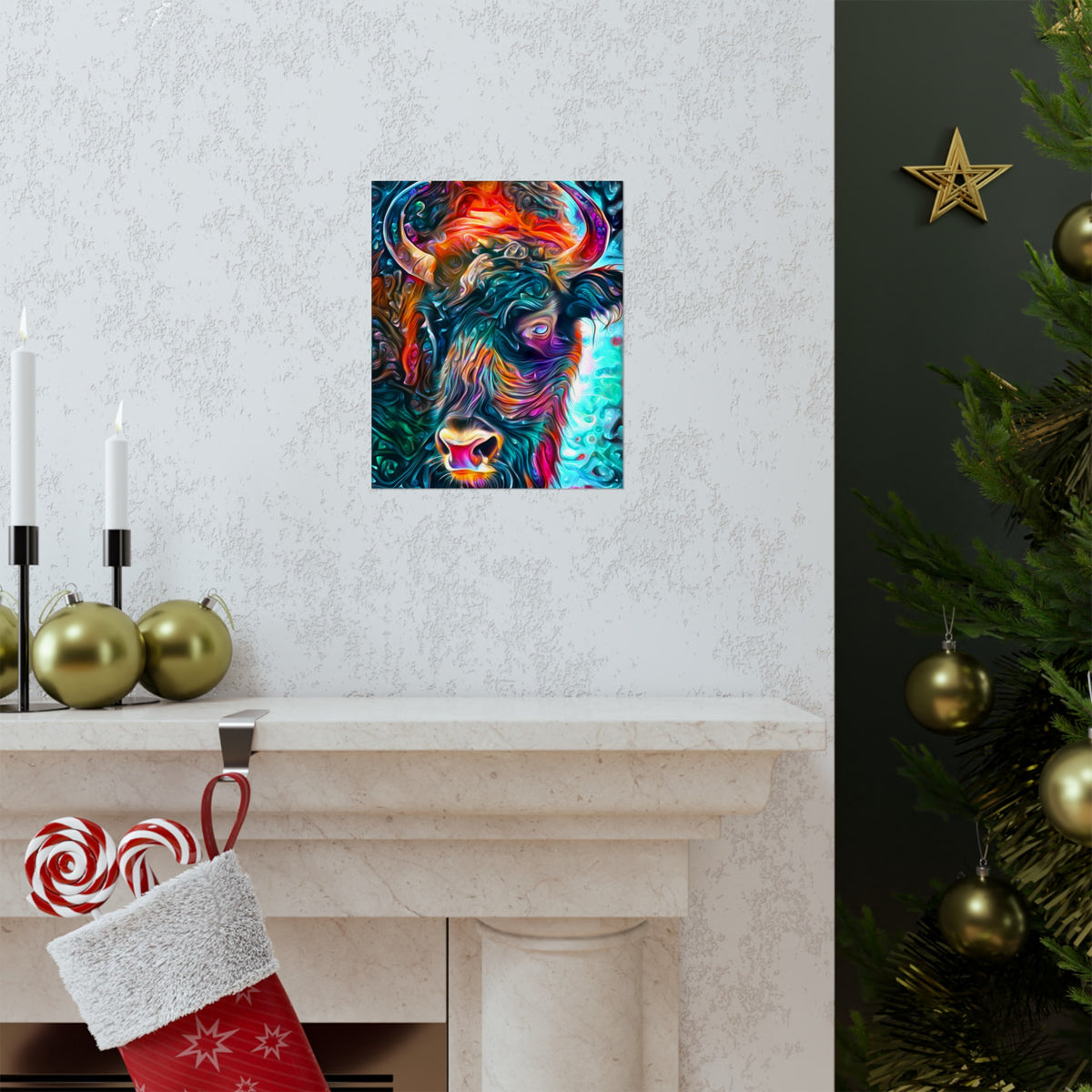 Buffalo Extravaganza Bonanza Premium Matte vertical posters